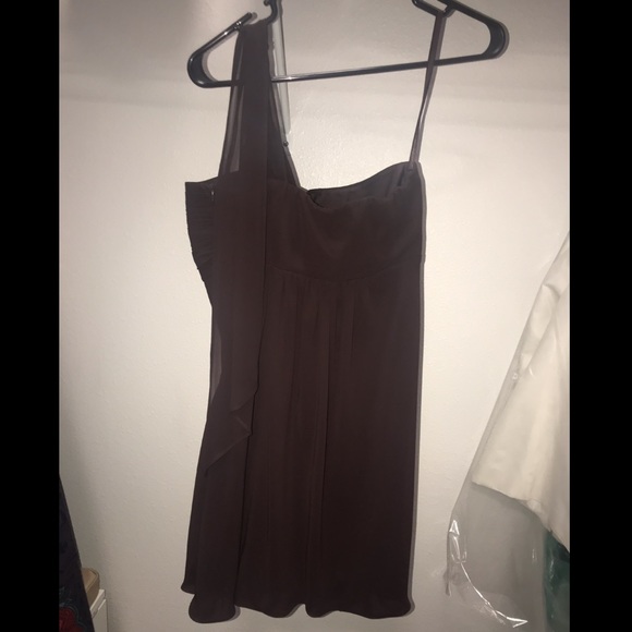Chocolate brown semi-formal dress - Picture 3 of 4